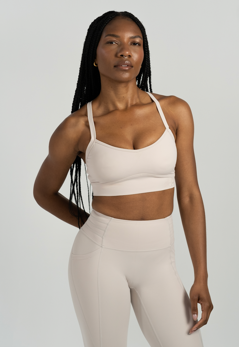 White cotton sports bra hotsell